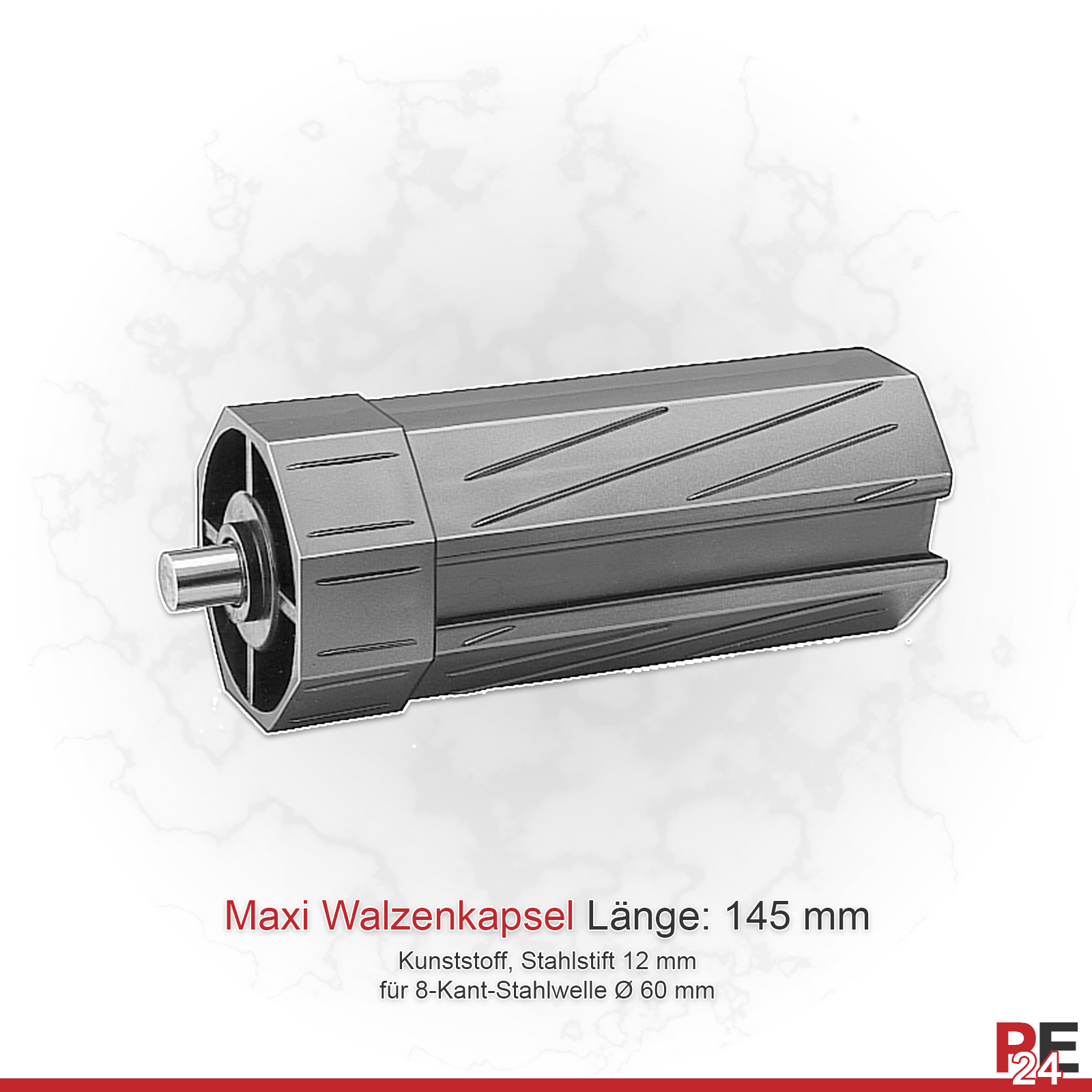Maxi Stahlwellen für Kästen bis 4,75m | Komplettset 60er Welle